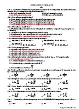 Đề thi học kì I Vật lí lớp 12 - Đề số 4 - Năm học 2016-2017